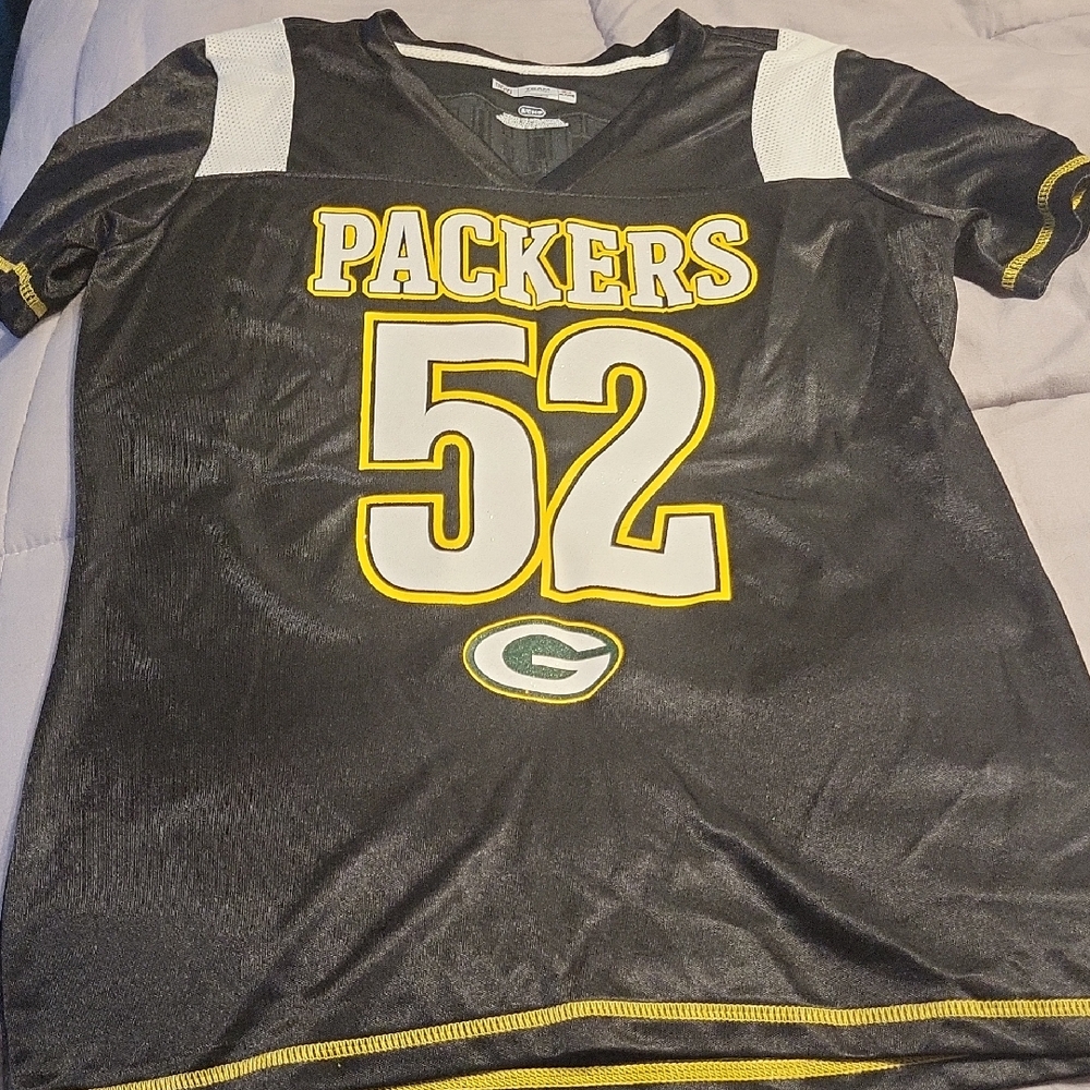 NFL Black and White Jersey with Long Sleeves